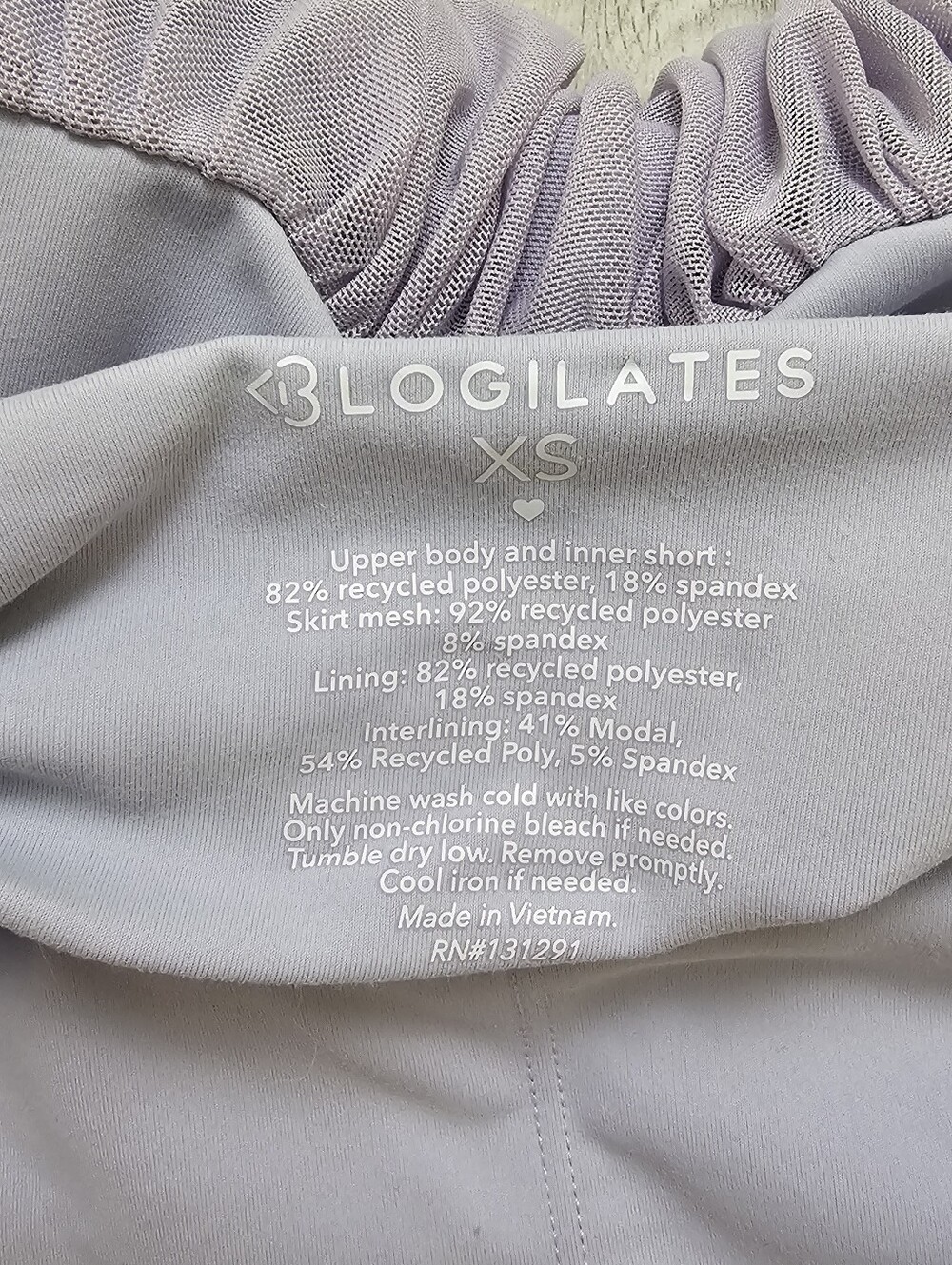 Blogilates Popflex Ballerina Athletic Mini Dress Lilac - Picture 4 of 4